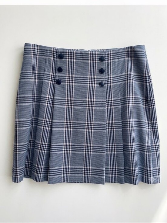 Tommy Hilfiger Dresses & Skirts - Tommy Hilfiger Tartan Pleated Mini Skirt 6 Blue Plaid Preppy